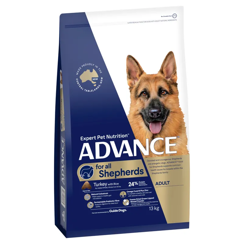 Advance Dog Dry Adult Dog Shepherd 13Kg Advance