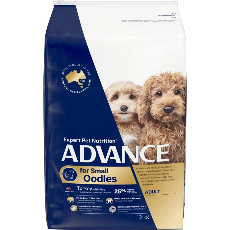 Advance Dog Small Oodles Turkey With Rice 13Kg Advance