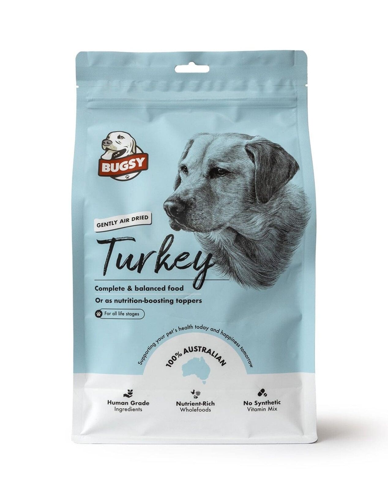 Bugsys Air-Dried Complete Diet For Dogs Turkey 3.5Kg 