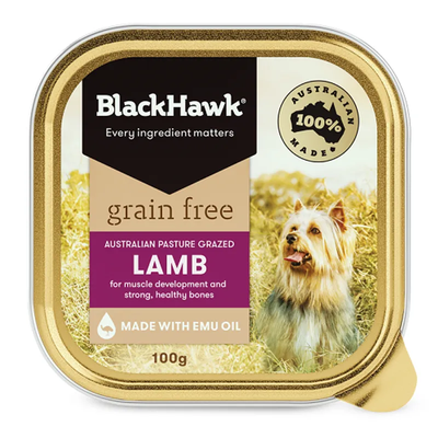 Black Hawk Grain Free Lamb 100G 9Pk (Om9) Black Hawk