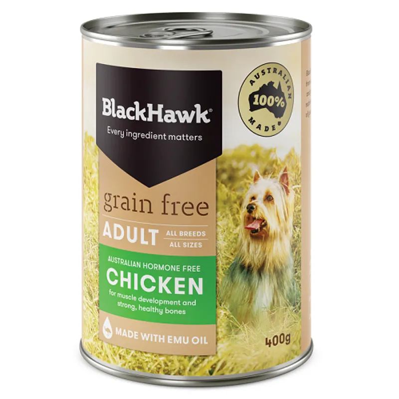 Black Hawk Grain Free Chicken 400G 12Pk (Om12) Black Hawk