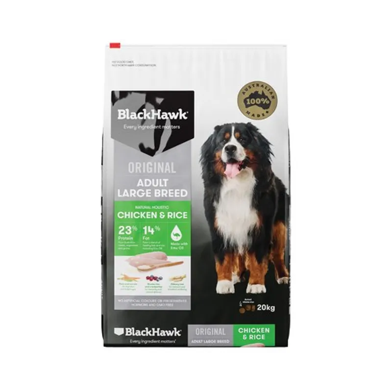 Black Hawk Adult Large Breed Chicken 20Kg Black Hawk