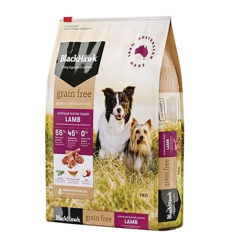 Black Hawk Grain Free Lamb 7Kg Black Hawk