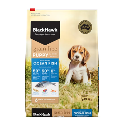 Black Hawk Grain Free Puppy Ocean Fish 7Kg Black Hawk