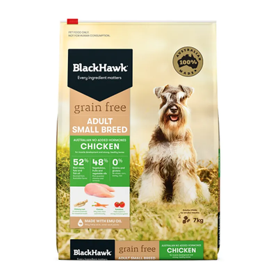 Black Hawk Grain Free Small Breed Chicken 7Kg Black Hawk