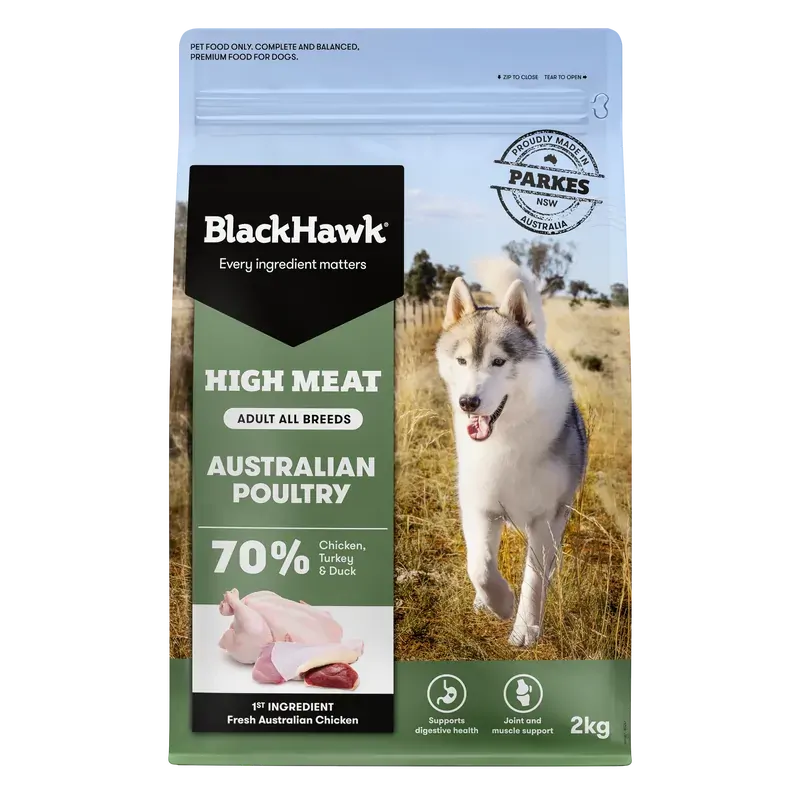 Black Hawk High Meat Australian Poultry Recipe 2Kg 