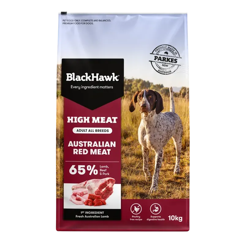 Black Hawk High Meat Australian Red Meat 10Kg 