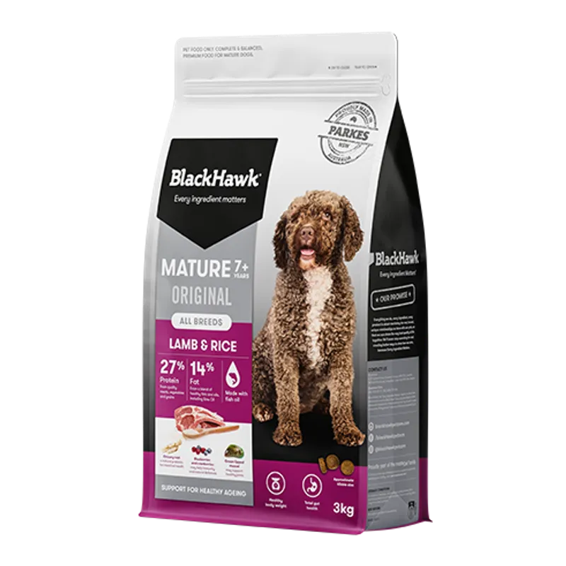 Black Hawk Mature Lamb & Rice 3Kg Black Hawk