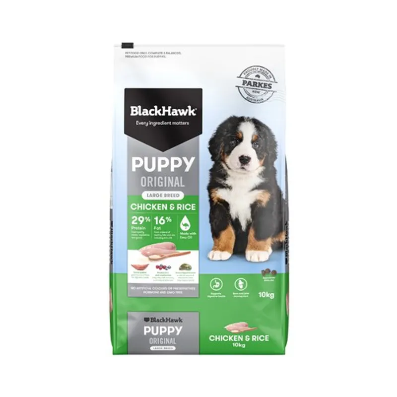 Black Hawk Puppy Large Breed Chicken & Rice 10Kg