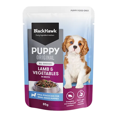 Black Hawk Puppy Lamb & Vegetables 85G 12Pack Black Hawk