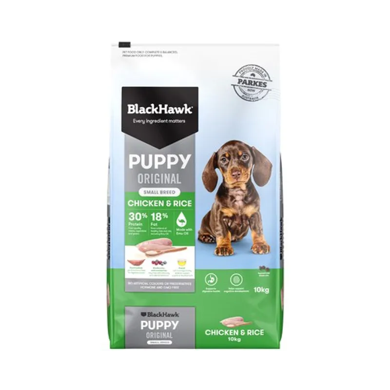 Black Hawk Puppy Small Breed Chicken & Rice 10Kg