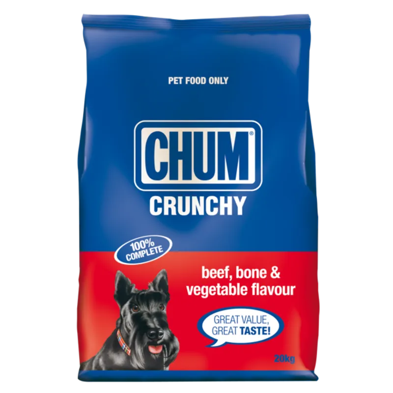 Chum Crunchy Dry Beef Bone And Vegetable 20Kg Chum