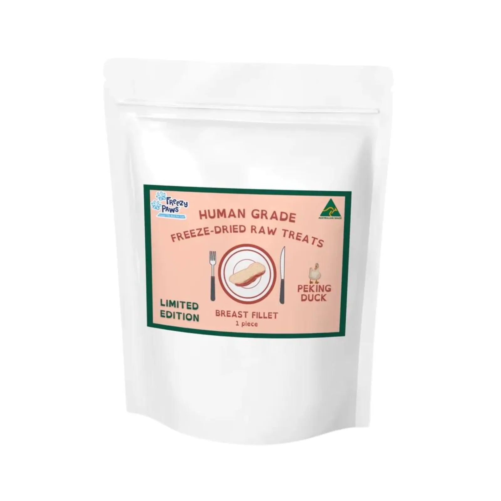 Freezy Paws Freeze Dried Peking Duck Breast Fillet 