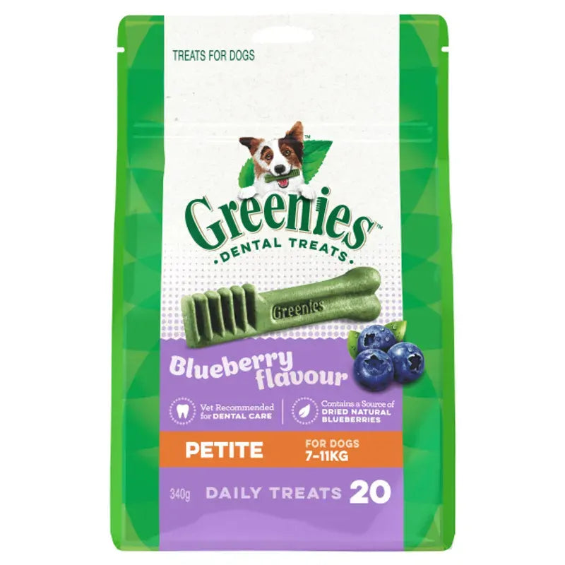 Greenies Dog Blueberry Treat Pack Petite 340G 