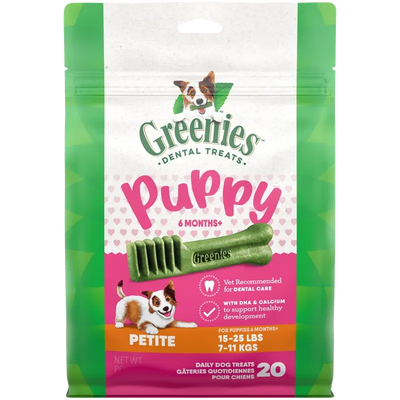 Greenies Puppy Dental Dog Treats Original Petite 340G 