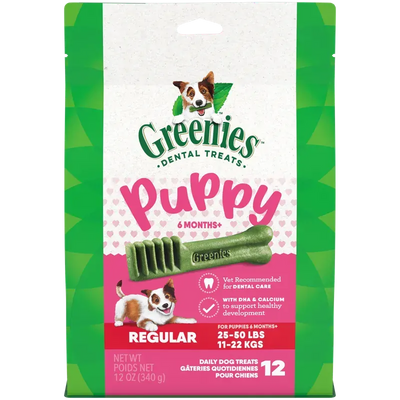 Greenies Puppy Dental Dog Treats Original Regular 340G 