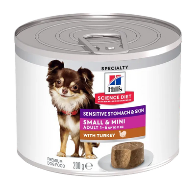 Hills Dog Sensitive Stomach Skin Sm & Mi 200G 12Pk(Om12) Hills