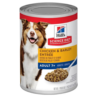 Hills Dog Adult 7+ Chicken Barley Entre 370G 12Pk(Om12) 