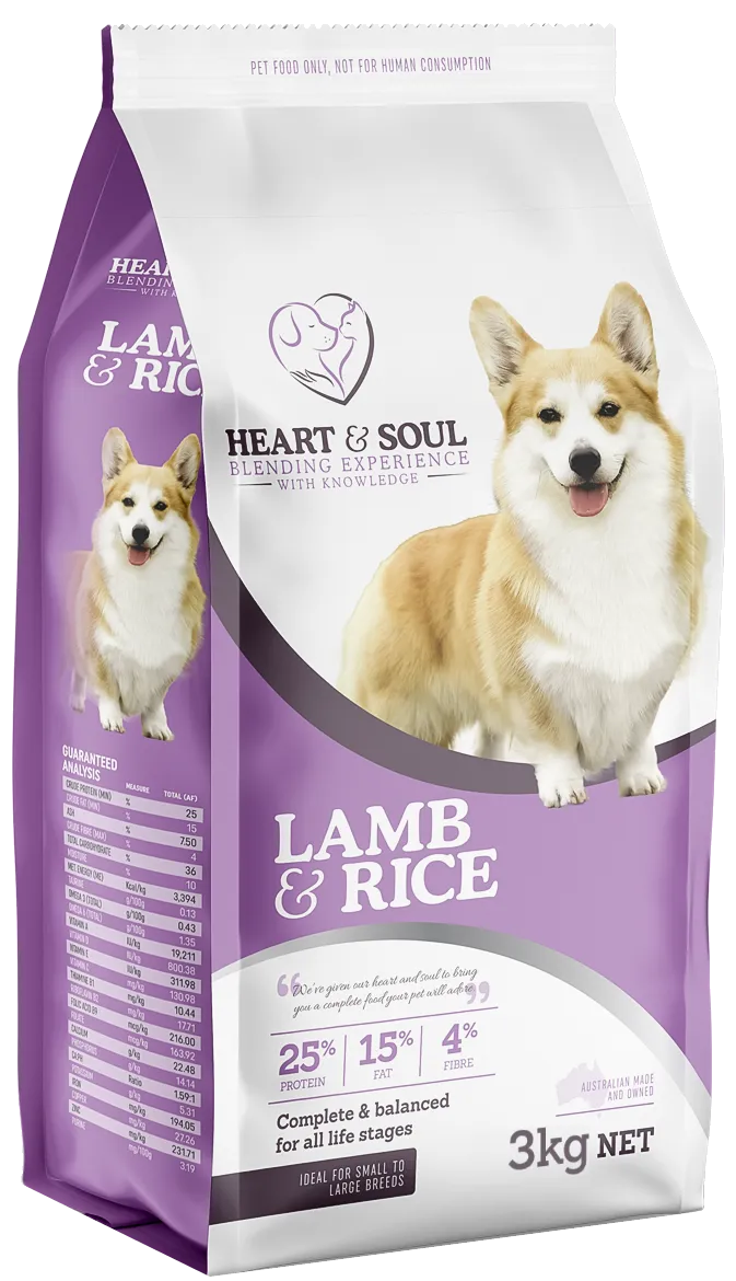 Heart And Soul Lamb & Rice 3Kg  