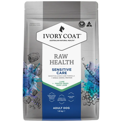 Ivory Coat Raw Health Dog Sensitive Care 1.8Kg 