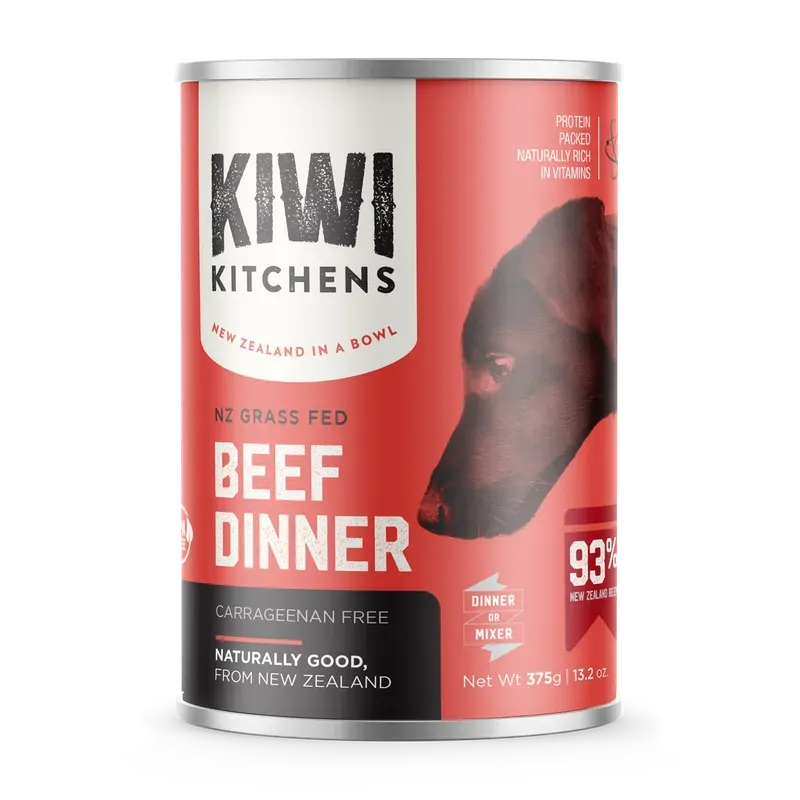 Kiwi Kitchens Dog Beef 375G 9Pk (Om9) 