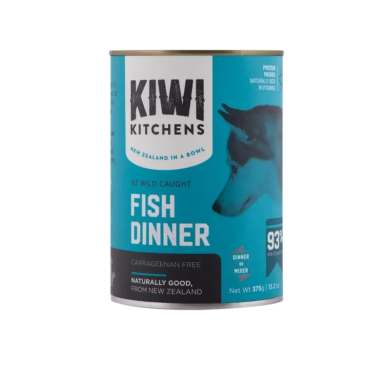Kiwi Kitchens Dog Fish 375G 9Pk (Om9) 