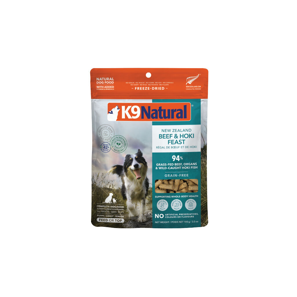 K9 Natural Grain-Free Fd Nz Beef & Hoki Feast 100G 