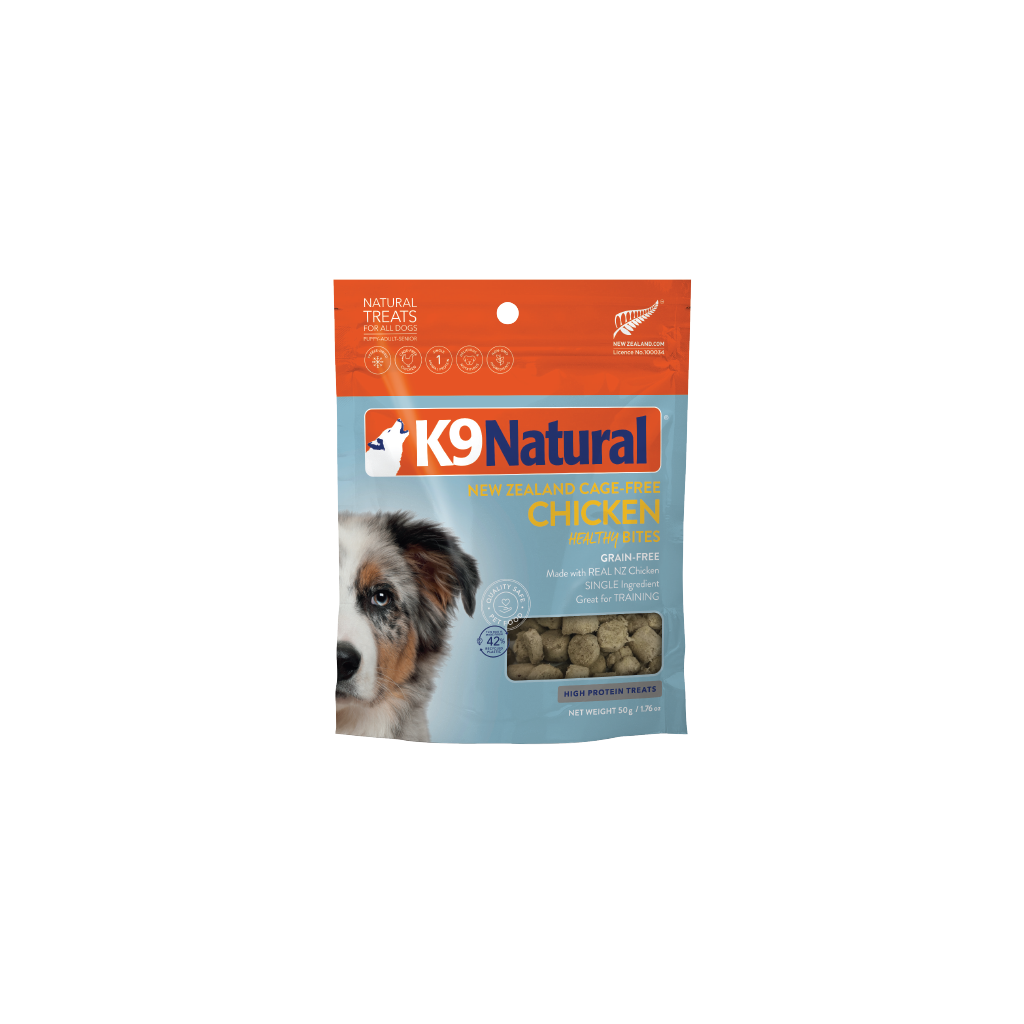 K9 Natural Grain-Free Fd Dog Treats Chicken Bites 50G 