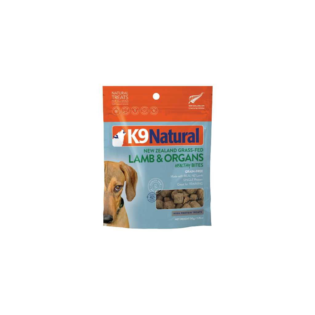 K9 Natural Grain-Free Fd Dog Treats Lamb Bites 50G 