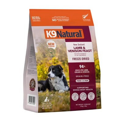 K9 Natural Grain- Free Fd Nz Lamb & Venison Feast - 1.8Kg 