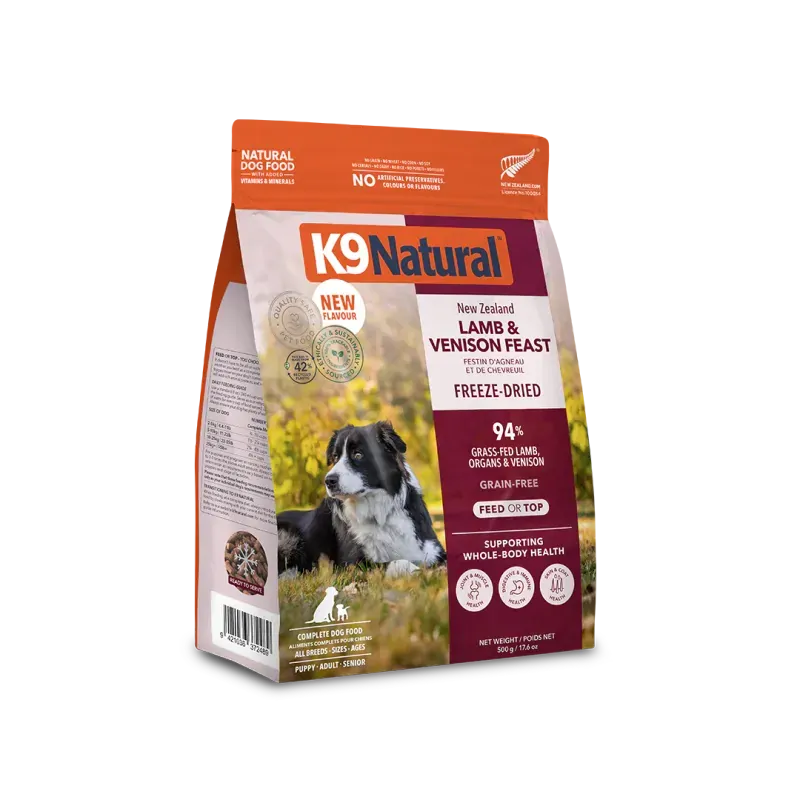 K9 Natural Grain- Free Fd Nz Lamb & Venison Feast - 500G 