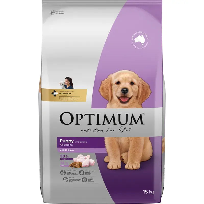 Optimum Dog Dry Puppy Chicken 15Kg 