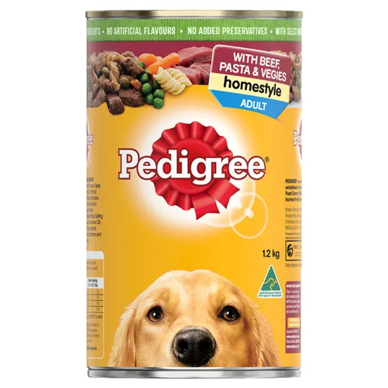 Pedigree Homestyle Beef Pasta Veg 1.2Kg 12Pk (Om12) 