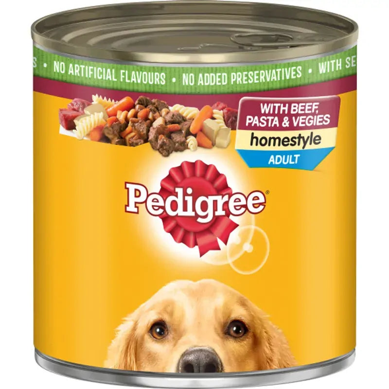 Pedigree Homestyle Beef Pasta Veg 700G 12Pk (Om12) 