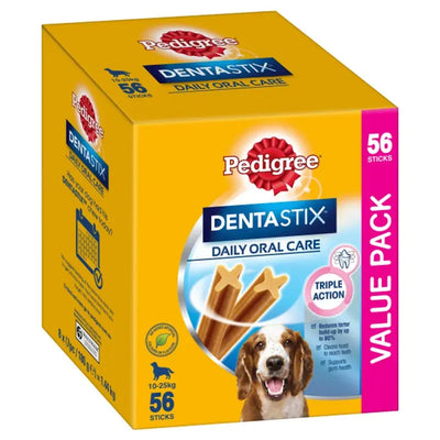 Pedigree Snacks Dentastix Medium Dog 56Pk 
