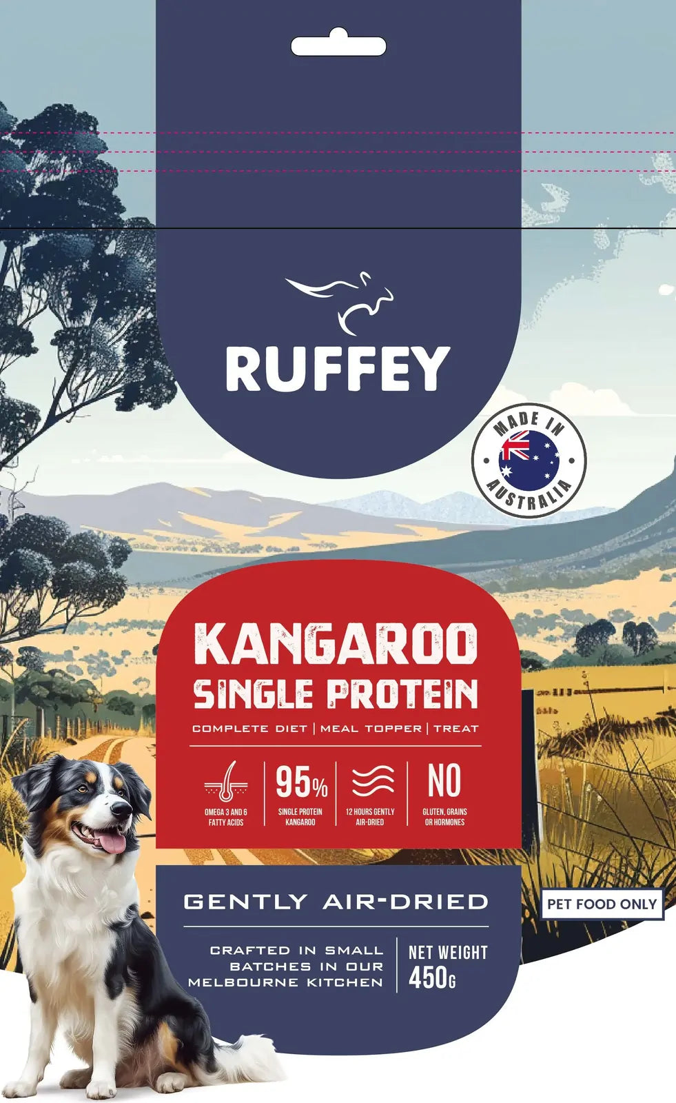 Ruffey Air Dried Kangaroo 450G  