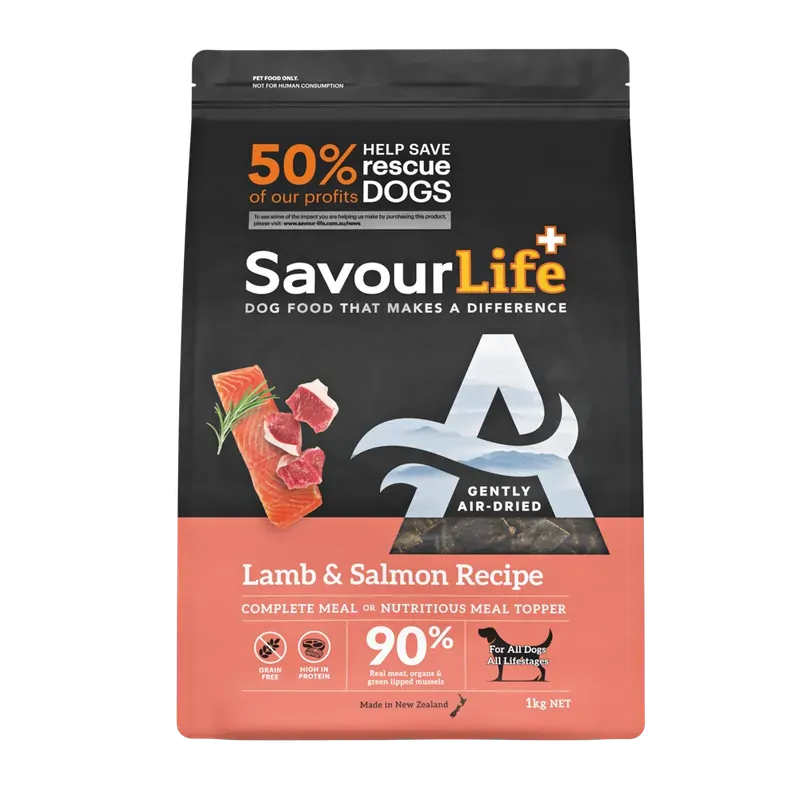 Savourlife Air-Dried Adult Lamb & Salmon Recipe 1Kg 