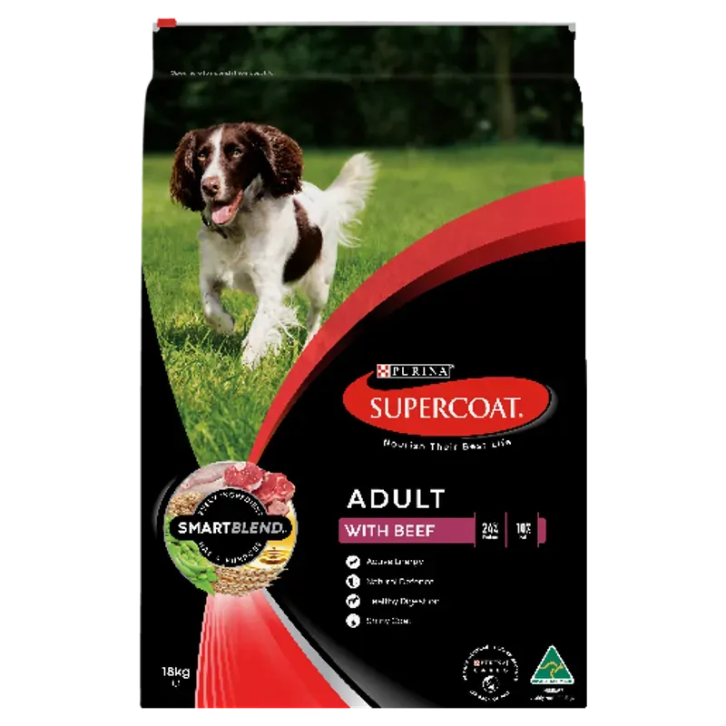Supercoat Adult Beef 18Kg  