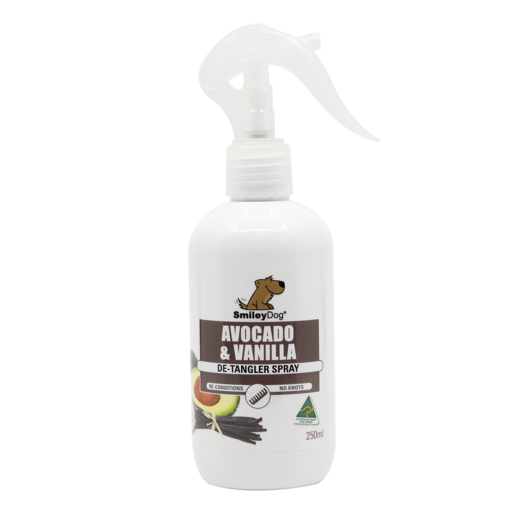 Smiley Dog Avocado & Vanilla De-Tangler Spray 250Ml 