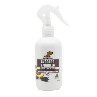 Smiley Dog Avocado & Vanilla De-Tangler Spray 250Ml 
