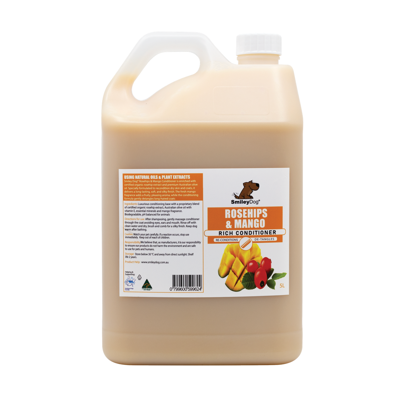 Smiley Dog Organic Rosehips & Mango Conditioner 5L 