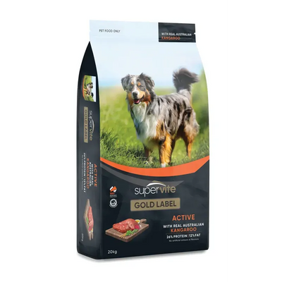 Supervite Gold Label Active Kangaroo 20Kg 
