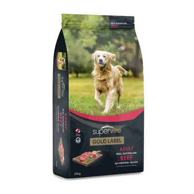 Supervite Gold Label Adult Beef 20Kg 