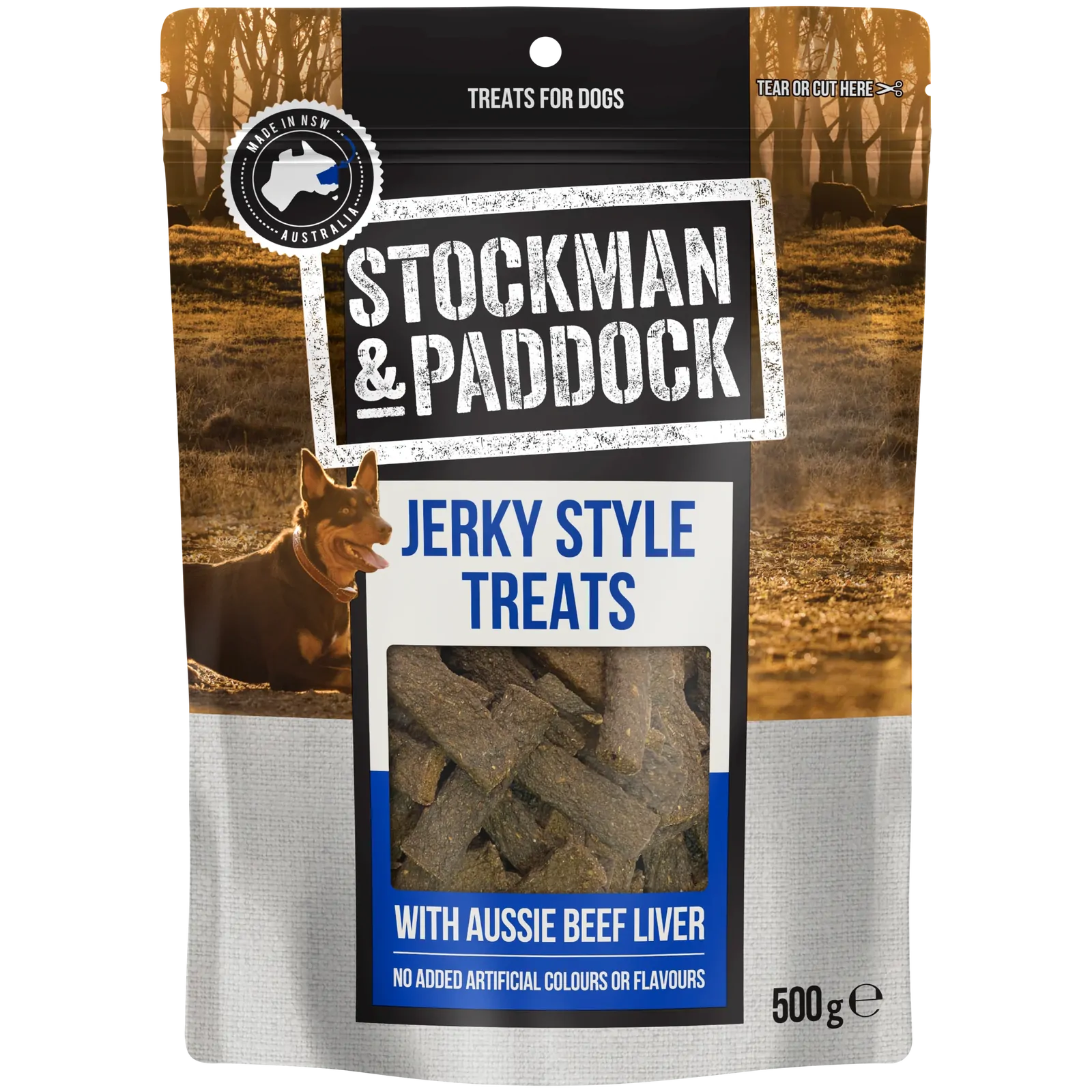 Stockman & Paddock Aussie Beef Jerky Style Treats 500G