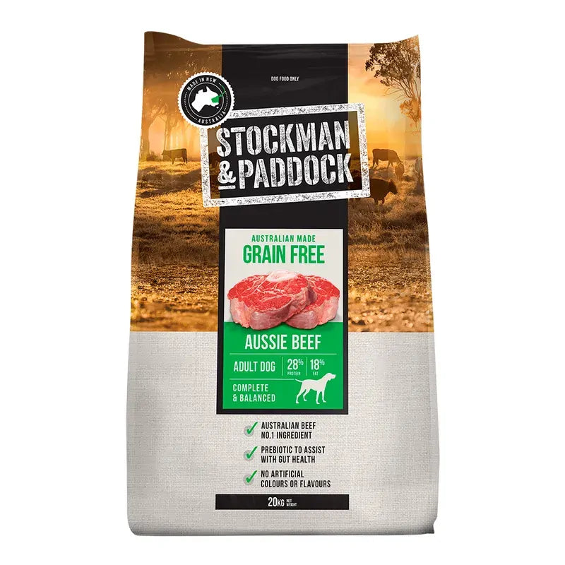 Stockman & Paddock Grain Free Beef 20Kg 