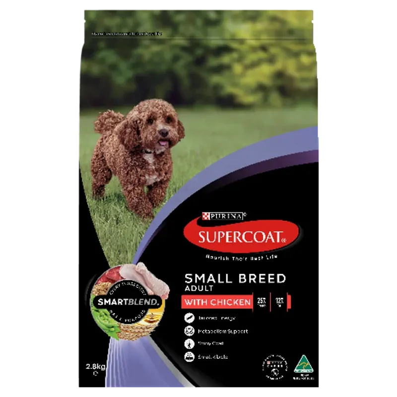 Supercoat Adult Small Breed Chicken 2.8Kg 