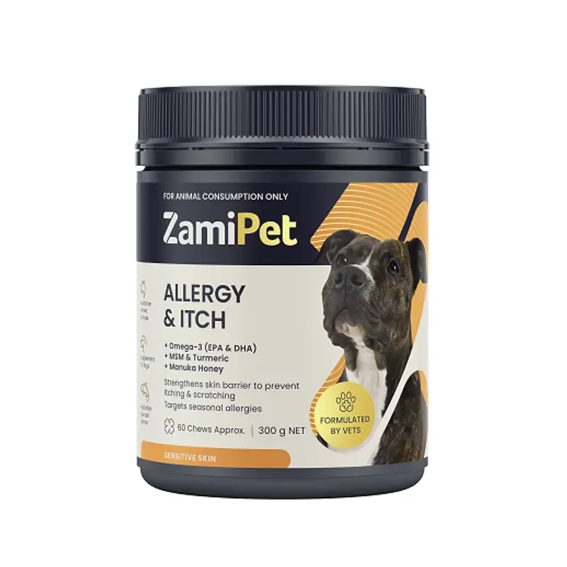Zamipet Allergy & Itch For Dogs 300G 60 Chews Zamipet