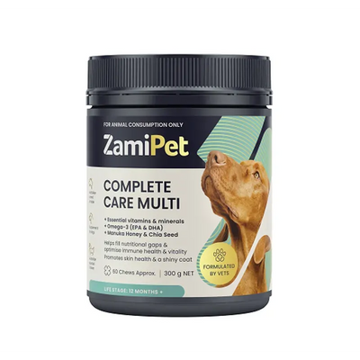 Zamipet Complete Care Multi For Dogs 300G 60 Chews