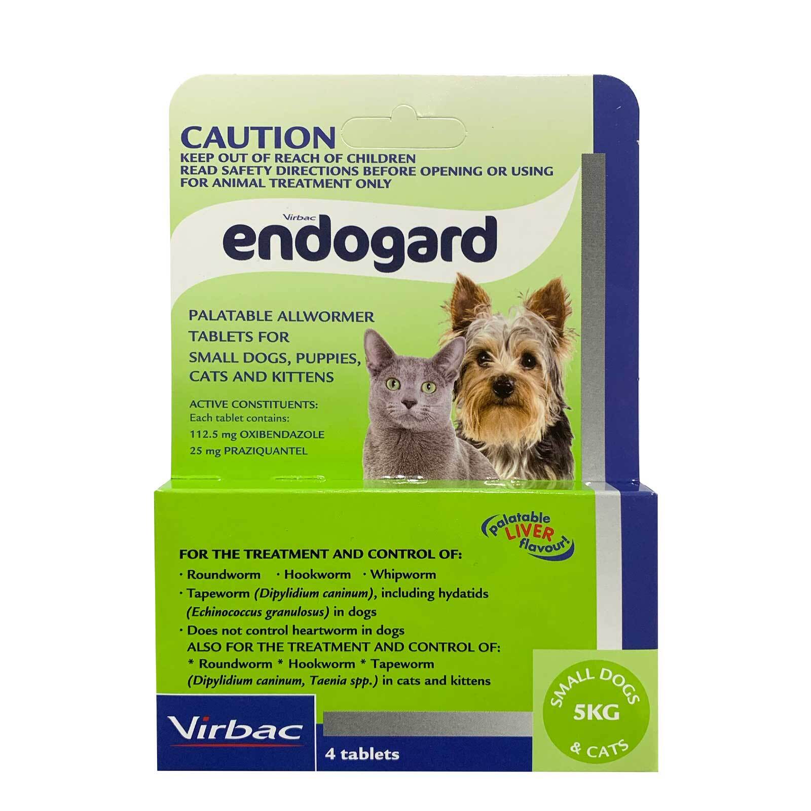 Endogard Broad Spectrum All Wormer for Small Dogs & Puppies to 5kg - 4-Pack Virbac