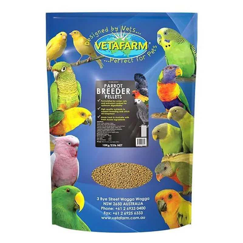 Vetafarm Parrot Breeder Pellets 10Kg Vetafarm